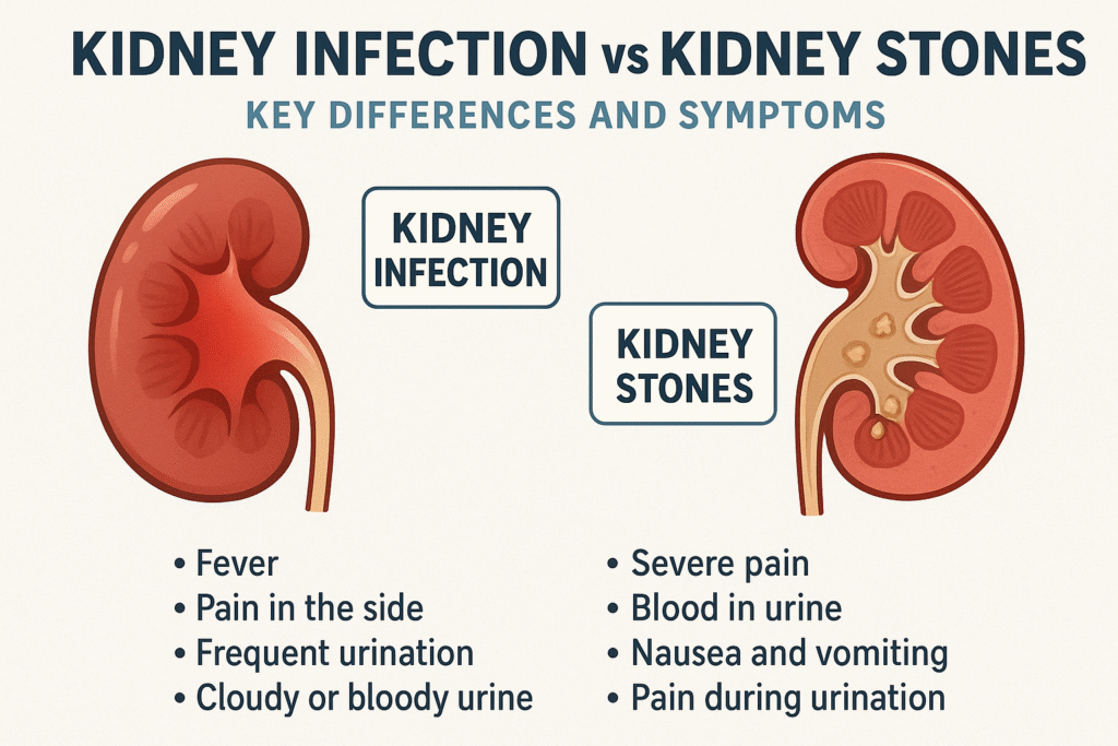 Kidney Infection vs Stones