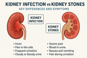 Kidney Infection vs Stones