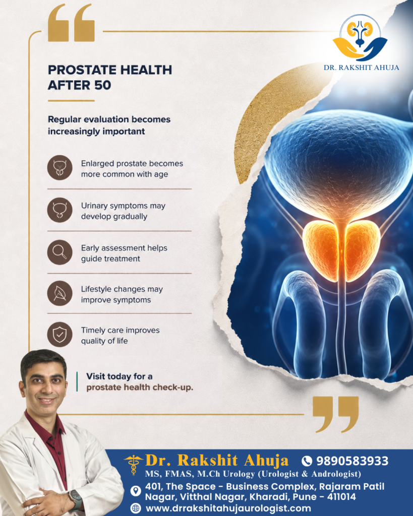 Dr. Rakshit Ahuja prostate health awareness after 50.