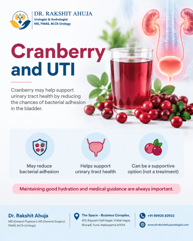 Cranberry and UTI awareness by Dr. Rakshit Ahuja.