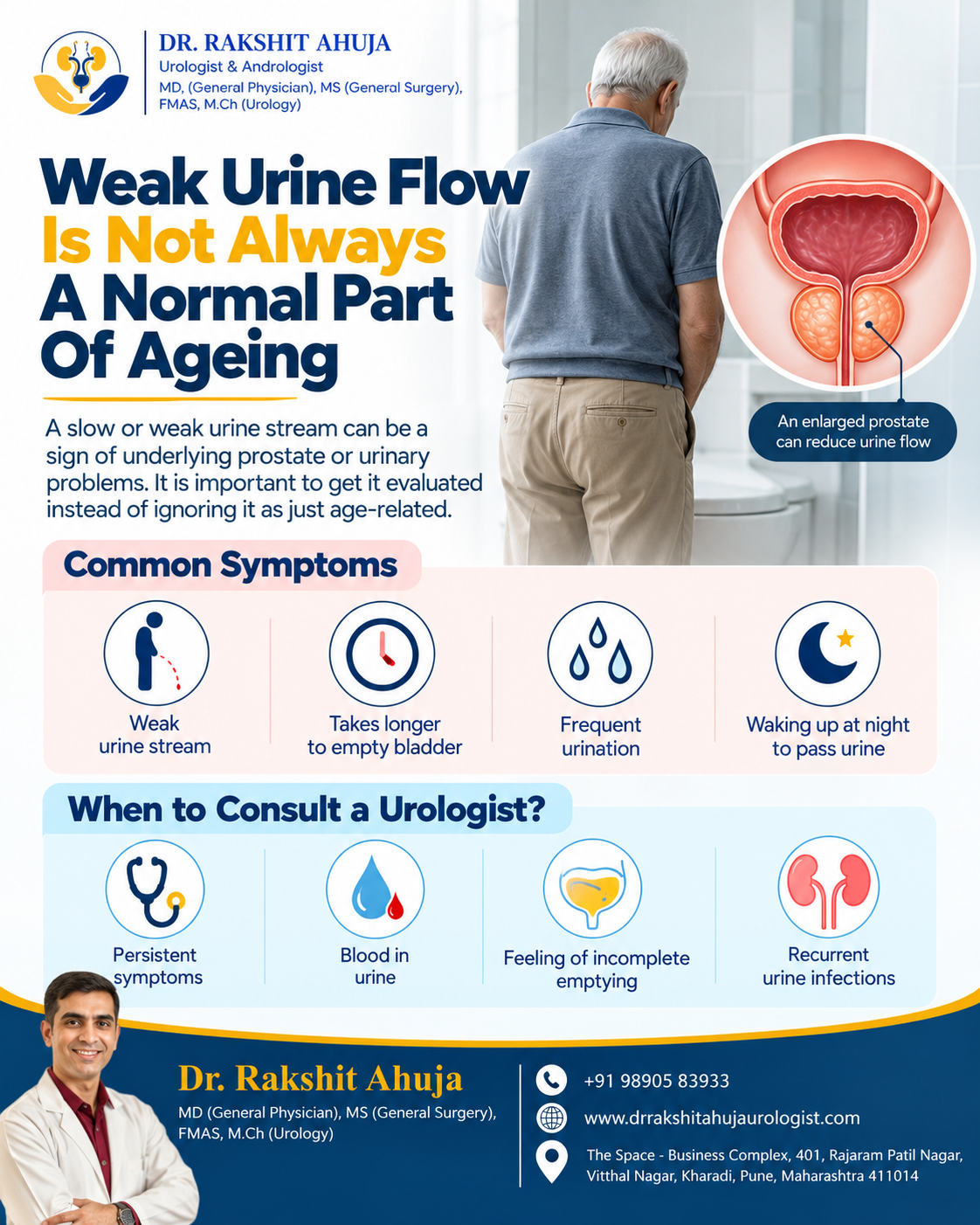 Weak Urine Flow Is Not Always a Normal Part of Ageing
